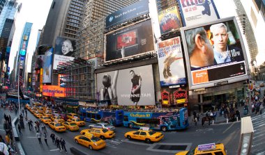 New York şehir sokakları, Broadway. Times square .