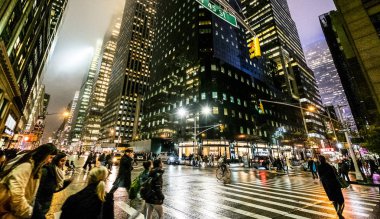 New york şehrinin sokakları 
