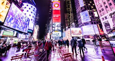 New york şehrinin sokakları 