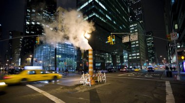 New york şehrinin sokakları 