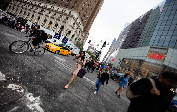 New York city streets , Broadway , Times square 