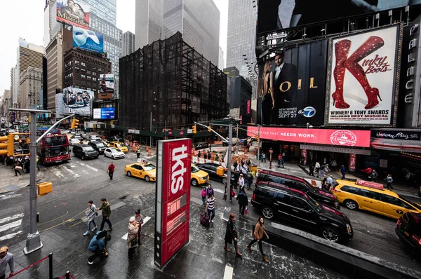 New York City Streets Broadway Times Square — Stock Photo, Image