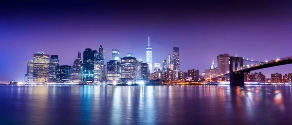 New York'ta gün batımı panorama 