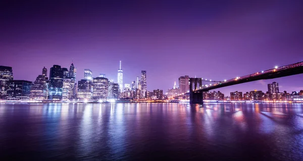 New York'ta gün batımı panorama 