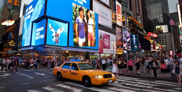 New York City Streets Broadway Times Square — Stock Photo, Image