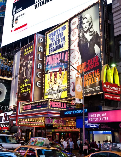 New York City Streets Broadway Times Square — Stock Photo, Image