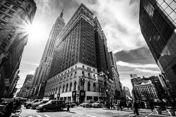 New york şehrinin sokakları 