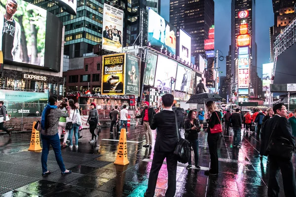 New York City Streets Broadway Times Square — Stock Photo, Image