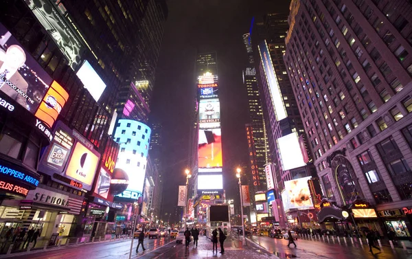 Straten Van New York Stad Broadway Times Square Stockfoto