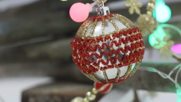 Decoração Férias Árvore Natal — Vídeo de Stock