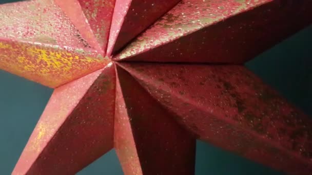 Kerstdecoratie Kerstboom Speelgoed Close Achtergrond — Stockvideo