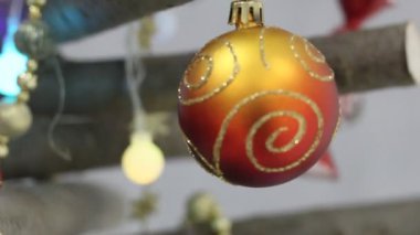 arka plan. Noel ağacı oyuncaklar