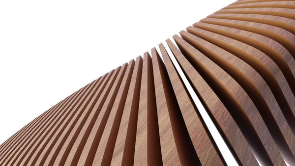 ahşap malzeme ve wihte/siyah arka plan ile 3D Ocak