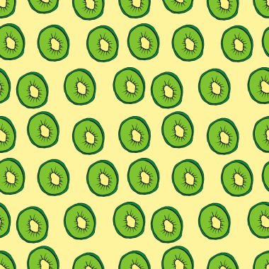 Kivi seamless modeli. yeşil meyve arka plan
