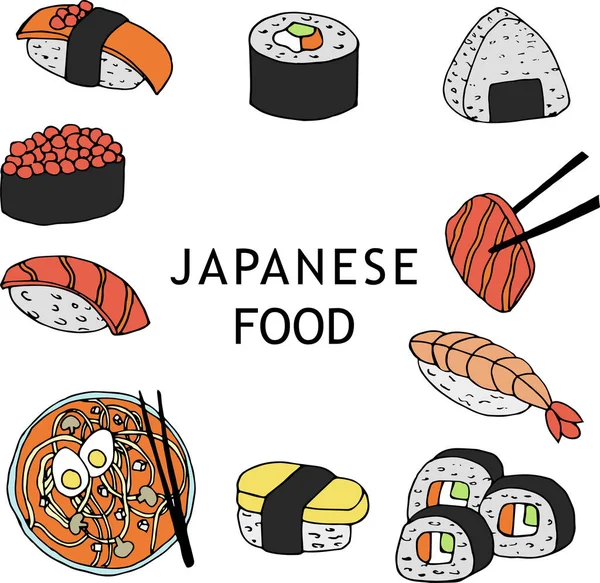 Japon yemeği seti.