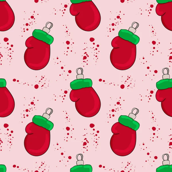 Christmas vector seamless pattern. Perfect for  wrapping paper, scrapbook paper. — Stock Vector