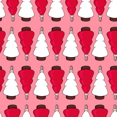 Noel vektör seamless modeli. Kağıt, scrapbook kağıt ambalaj için mükemmel.