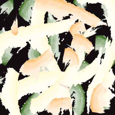 Fırça konturu şekiller Sanat Kurulu doku Soyut El çekilmiş.