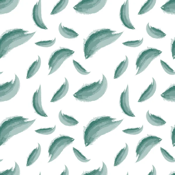 Modèle sans couture feuilles vertes.Illustration vectorielle — Image vectorielle