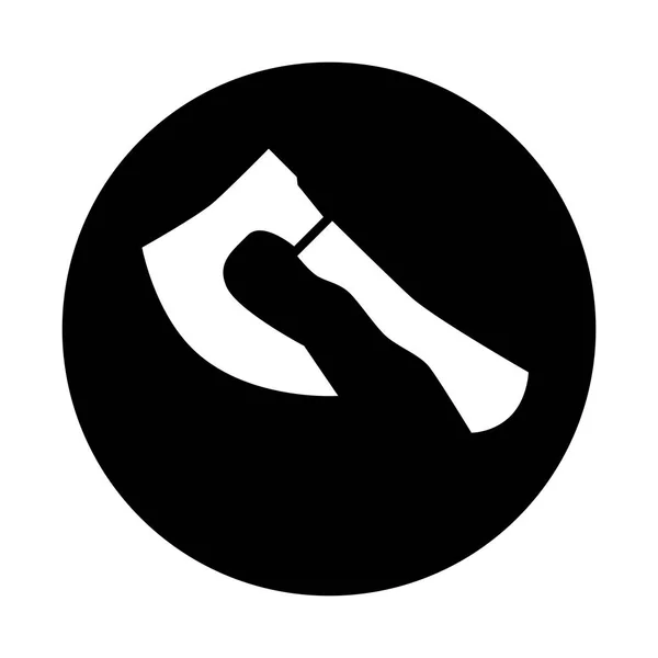 Cuchillo vector redondo icono. Diseño del logo del vector . — Vector de stock