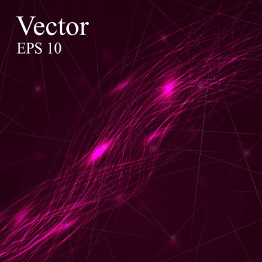 Arka plan tasarım. Parlayan el salla. EPS 10