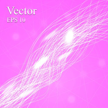 Arka plan tasarım. Parlayan el salla. EPS 10