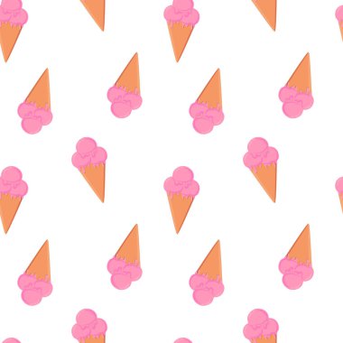 renkli dondurma dikişsiz desen. Eps 10.