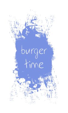 fırça darbesi arka planda burger zaman ifade.