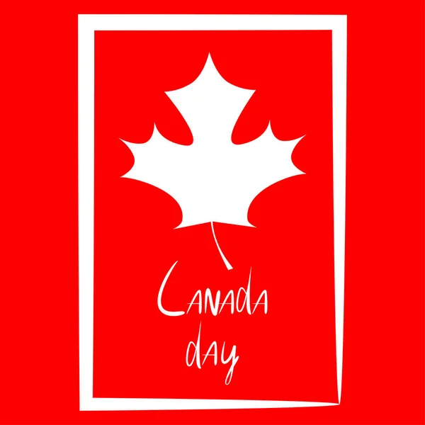 Canada Day Vector Illustration. Felice Canada Day — Vettoriale Stock