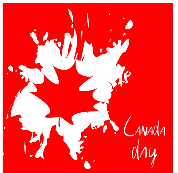Canada Day Vector Illustration. Felice Canada Day — Vettoriale Stock