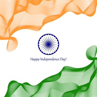 Mutlu Bağımsızlık günü Hindistan, vektör çizim
