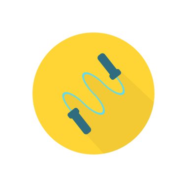 Gölgeli spor ekipmanları düz simgesi 