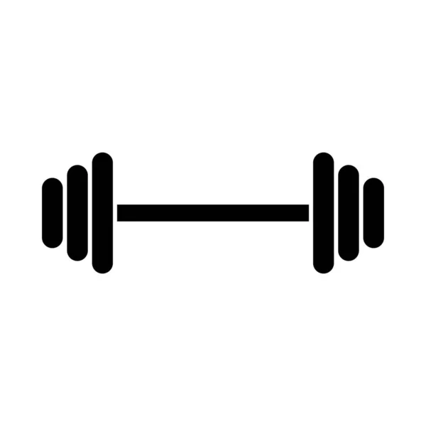 Vector silhouet van Dumbbell. Sport-icoon — Stockvector