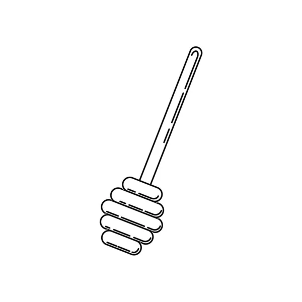 Disposition Honey Dipper Icon. illustration för design — Stock vektor