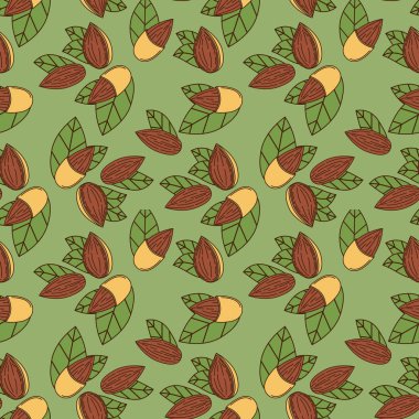 Karikatür tarzında badem Dikişsiz desen