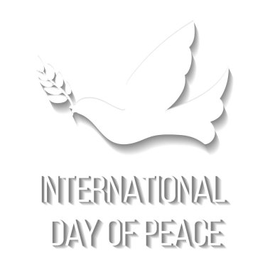 Uluslararası Barış Günü afiş şablonu.