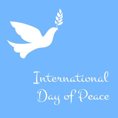 Uluslararası Barış Günü afiş şablonu.