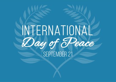 Uluslararası Barış Günü afiş şablonu.