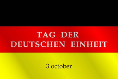 Alman birlik günü için vektör Illustration.