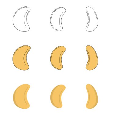 Üç stilde kaju seti