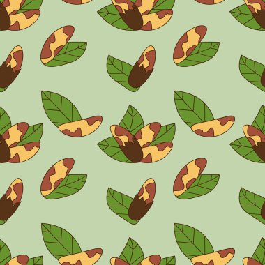 Karikatür tarzında Brezilya somun Dikişsiz desen