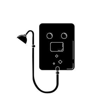 Kazan Vektör basit illüstrasyon. Tasarım ve web için sıhhi tesisat elemanı.