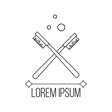 Sıhhi tesisat hizmeti, tasarım ve web için vektör anahat logosu.