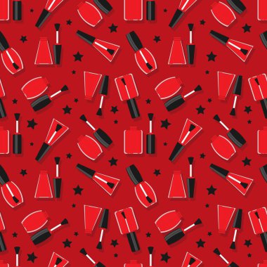 Vektör kozmetik kusursuz desen. Tasarım ve web için düz pankart.