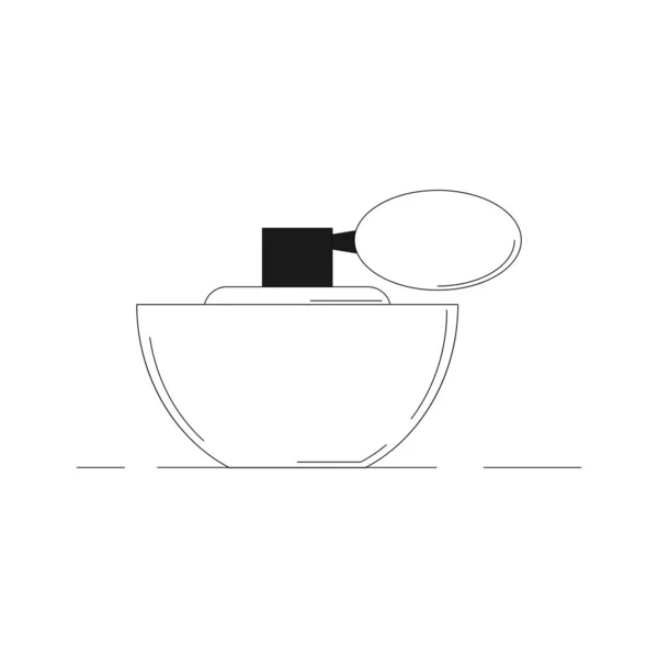 Icône de ligne de bouteille de parfum. Illustration vectorielle pour le design — Image vectorielle