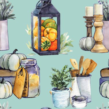 Kabak desen suluboya nane