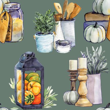 Kabak desen suluboya karanlık