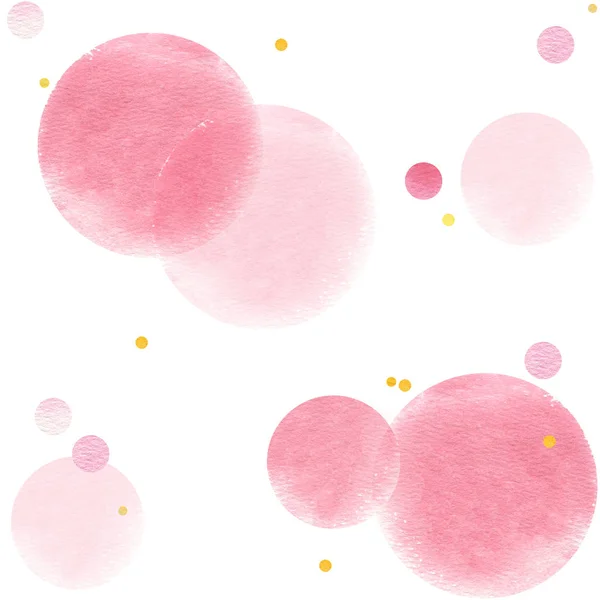 Desen suluboya ışık havadar pembe noktalar doku altın glamor
