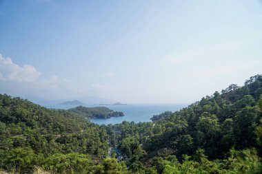 Mavi deniz yat, Fethiye, Mugla, Turkey körfezler