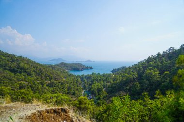 Mavi deniz yat, Fethiye, Mugla, Turkey körfezler